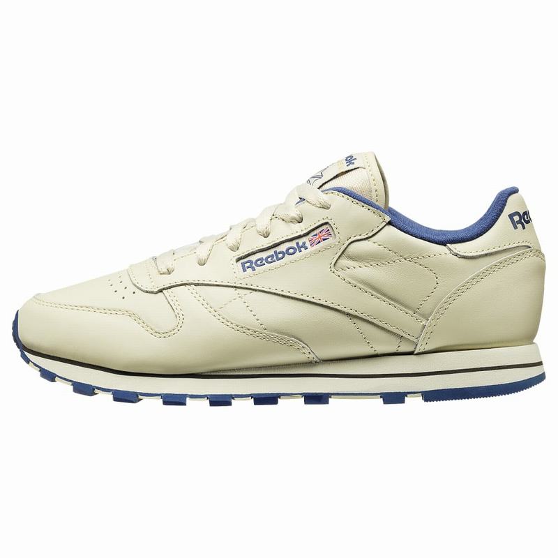 Tenisi Reebok Classic Leather Dama Bej/Bleumarin Romania OL4380KI